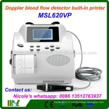 MSL620VP-i Détecteur de débit sanguin Doppler approuvé par la CE, imprimante portable Doppler vasculaire portable intégrée